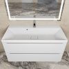 Раковина из искусственного камня Uperwood Classic New 291021041 100х50 полувстраиваемая цвет белый