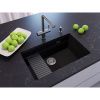 Кухонная мойка Grandex Aqua 500305 75х45 цвет черный поверхность матовая
