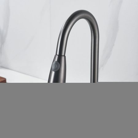 Смеситель для кухни Raffine F213T на мойку оружейная сталь