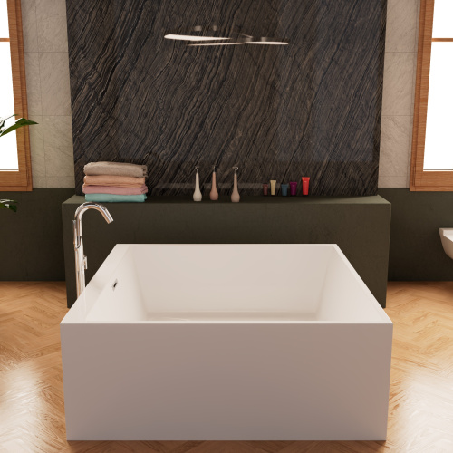 Ванна акриловая Frank 12528 150х150 отдельностоящая прямоугольная с ножками - фото 5