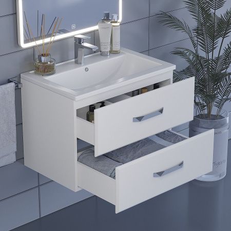 Тумба с раковиной Uperwood Foster 291020530 70х50 цвет белый