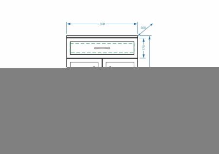 Комод Stella Polar Концепт SP-00000154 60х30 напольный цвет белый