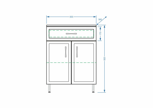 Комод Stella Polar Концепт SP-00000154 60х30х82 напольный цвет белый - фото 2 Комод Stella Polar Концепт SP-00000154 60х30х82 напольный цвет белый - фото 2