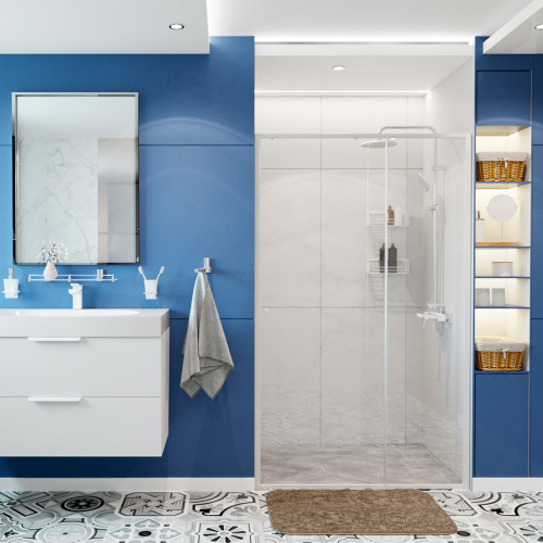 Душевая дверь WasserKRAFT Rhin 44S 44S13 110x200 стекло прозрачное 6 мм - фото 2