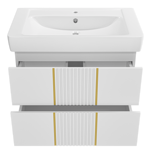 Тумба под раковину Brevita Vega VEG-09080-0102Я 74х43х50 - фото 3