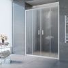 Душевая дверь Vegas-Glass Z2P TUR+NOVO Z2P NOVO h2000 175 01 02 175х200 стекло рифленое профиль белый