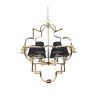 Люстра подвесная Lumina Deco Baltimore (Балтиморе) LDP 8020-6 GD+BK