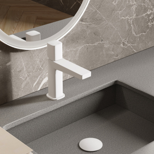 Смеситель WasserKRAFT Saale 9500 9503 на раковину белый - фото 2