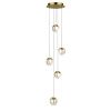 Светильник подвесной Delight Collection MD24001033-5A gold/clear