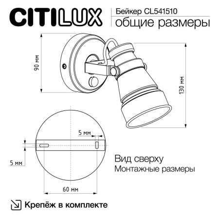 Спот Citilux Бейкер CL541510