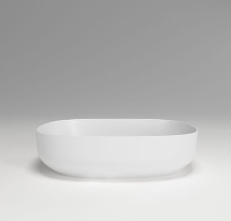 Раковина из искусственного камня Plumberia Selection Veloma VELOMA OVAL BO 50х40 накладная цвет белый