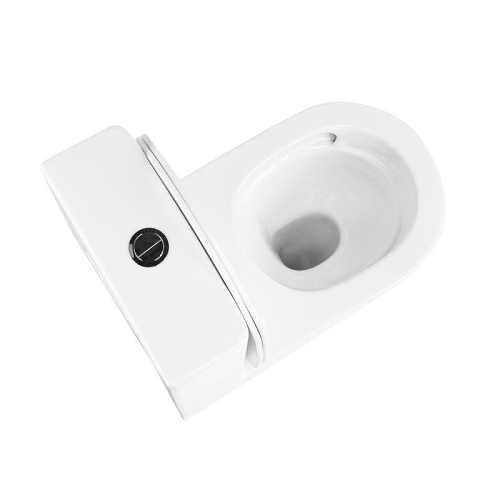 Унитаз-компакт напольный с бачком Тритон Corso Щ0000060998 белый с сиденьем микролифт безободковый смыв торнадо - фото 4