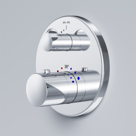 Смеситель для душа Am.Pm Like F8075600 встраиваемый в стену хром с термостатом