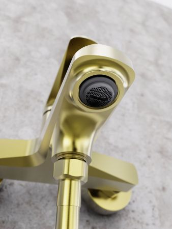 Смеситель для ванны Tokito KIN TOK-KIN-1014 настенный золото