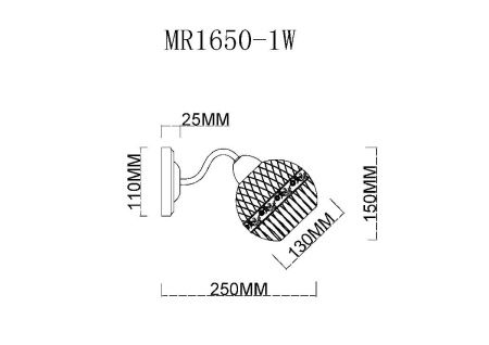 Бра Myfar Frank (Франк) MR1650-1W