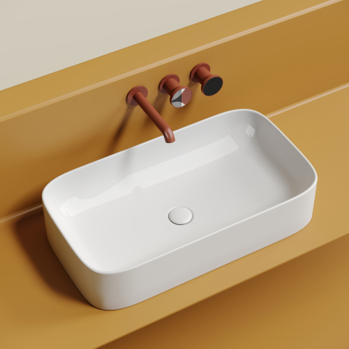 Раковина Ceramica Nova ELEMENT 71 см CN6054 накладная цвет белый - фото 3