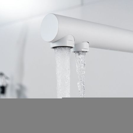 Смеситель для кухни Shevanik S468C на мойку белый