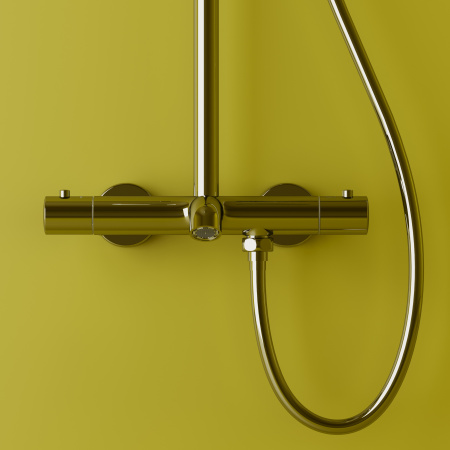 Душевая стойка Sancos Game SC3001CH настенная цвет хром с термостатом