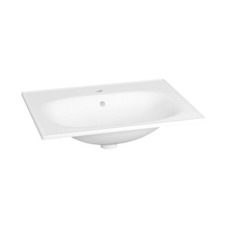 Раковина из сантехнического фарфора Lavinia Boho Bathroom Sink 33312010 60х50 встраиваемая цвет белый 1 отверстие под смеситель