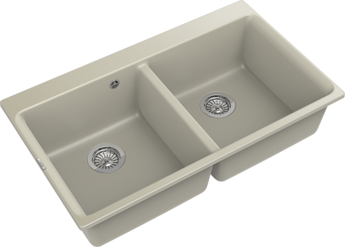 Кухонная мойка Rivelato AXEL X-90-2D topazio 87х52 цвет бежевый - фото 3