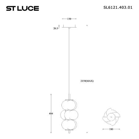 Светильник подвесной ST Luce Talisman (Талисман) SL6121.403.01