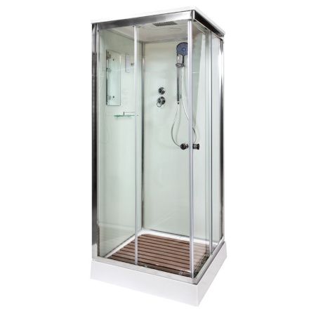 Душевая кабина AvaCan K401SEL 100х100 квадратная с крышей ориентация универсальная