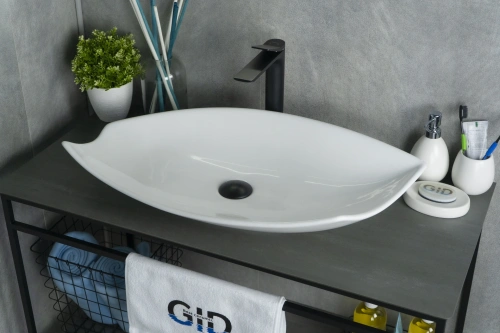 Раковина Gid Creativo 74 см N9178 (51171) накладная цвет белый - фото 3