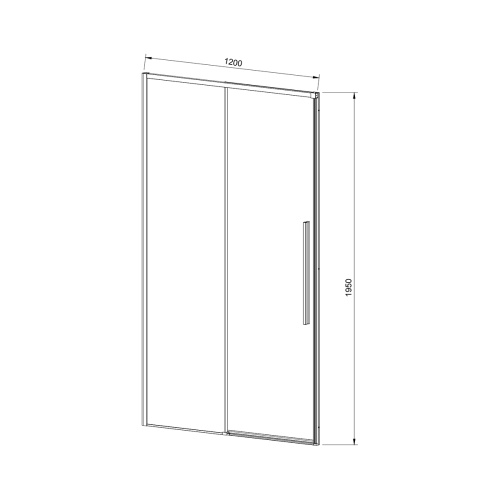 Душевая дверь Vincea Slim-N VDS-4SN120CLG 120х195 стекло прозрачное профиль золото брашированное - фото 4