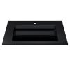 Раковина из искусственного камня Uperwood Next Premium RNext80bg 80х50 полувстраиваемая цвет черный