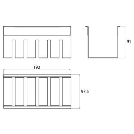 Полка для рейлинга Emco Liaison 1845 001 01
