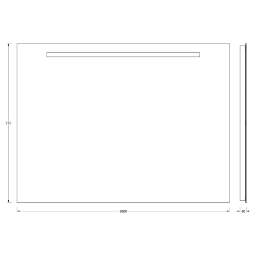 Зеркало со встроенным LED-светильником Evoform Ledline BY 2107 100х75 - фото 2