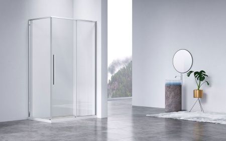 Душевой уголок Vincea Slim-N VSR-4SN8014CL 140х80 стекло прозрачное профиль хром без поддона