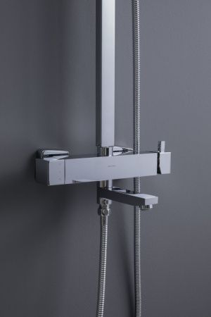 Душевая стойка Allen Brau Infinity 5.21029-00 настенная цвет хром