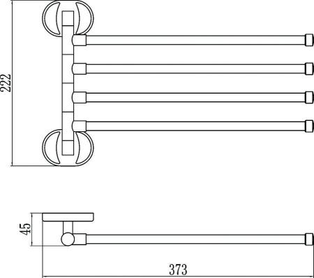 Полотенцедержатель Savol S-008604