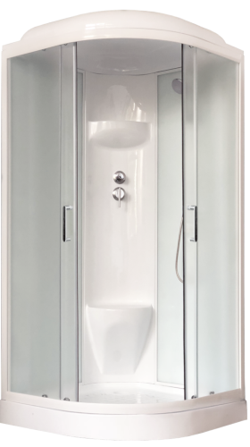 Душевая кабина Royal Bath НК RB90HK6-WC 90х90 четверть круга с крышей