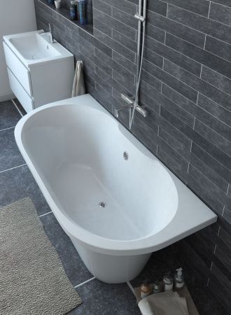 Ванна из литьевго мрамора Эстет Лира ФР-00014538 170х80 отдельностоящая овальная