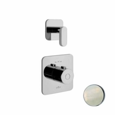 Смеситель для ванны и душа Webert Living LV971302345 настенный никель с термостатом