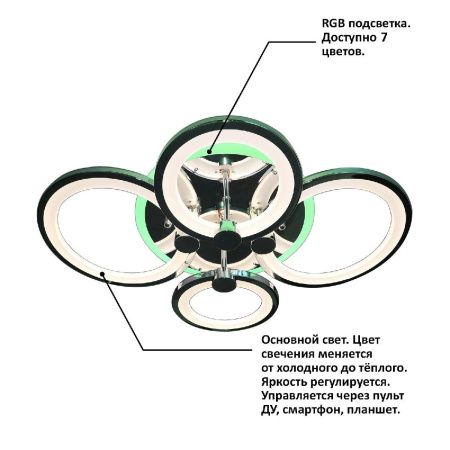 Люстра потолочная Natali Kovaltseva INNOVATION STYLE (ИННОВАТИОН СТЫЛЕ) INNOVATION STYLE 83024