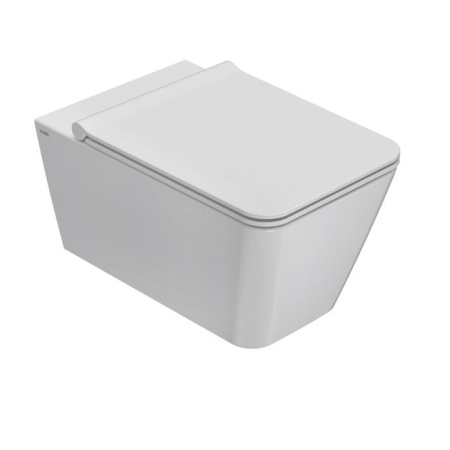 Чаша унитаза подвесная Globo Stone STS05.BI цвет белый без сиденья безободковая каскадный смыв