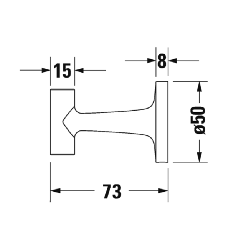 Крючок Duravit Starck T 99294600 - фото 2