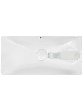 Раковина из сантехнического фаянса WeltWasser WW SK 10000004593 40х20 подвесная цвет белый 1 отверстие под смеситель