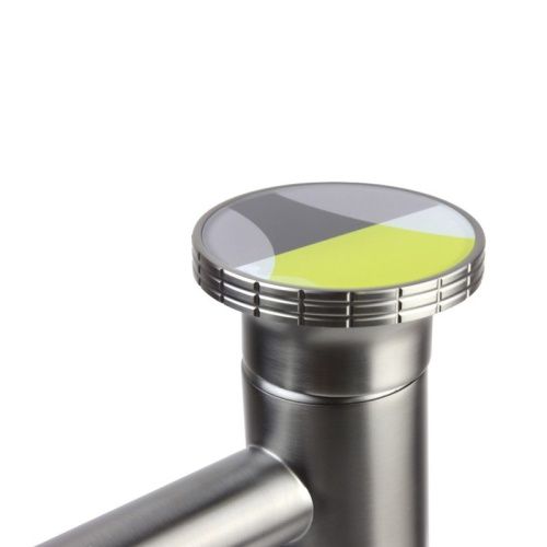 Смеситель Bronze de Luxe OMG! 9008GM-Y на раковину серый - фото 4