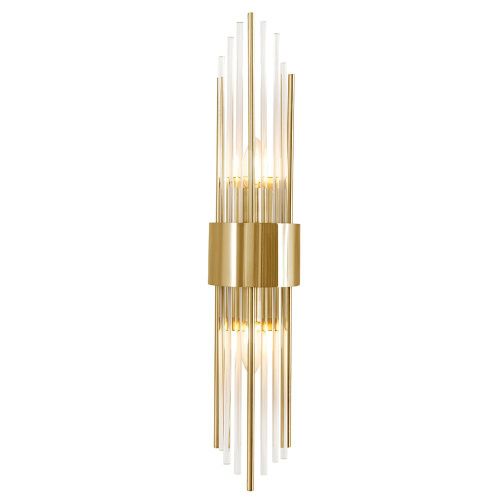 Светильник настенный Crystal Lux Atento (Атенто) ATENTO AP2 BRASS/TRANSPARENTE - фото 2