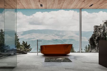 Ванна из полиэфирной смолы Abber Kristall AT9706Opal 170х80 отдельностоящая овальная