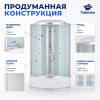 Душевая кабина Taliente TA-9090M 90х90 четверть круга с крышей ориентация универсальная