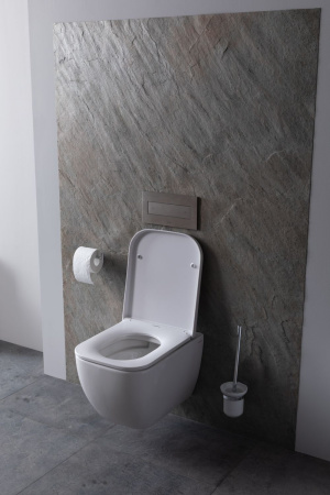 Чаша унитаза подвесная Allen Brau Infinity 4.21004.20 цвет белый без сиденья безободковая каскадный смыв