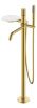 Смеситель Boheme Stick 129-MG.2 напольный золото