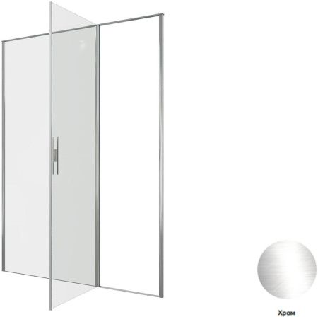 Душевая дверь Allen Brau Priority 3.31037.00 160х200 стекло прозрачное профиль хром