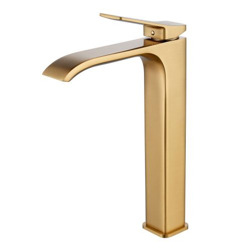 Смеситель для раковины Shevanik S4011G на столешницу золото - фото 2