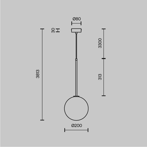 Светильник подвесной Maytoni Mood Modern MOD172PL-01BS - фото 2